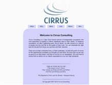 Tablet Screenshot of cirrusconsulting.co.za